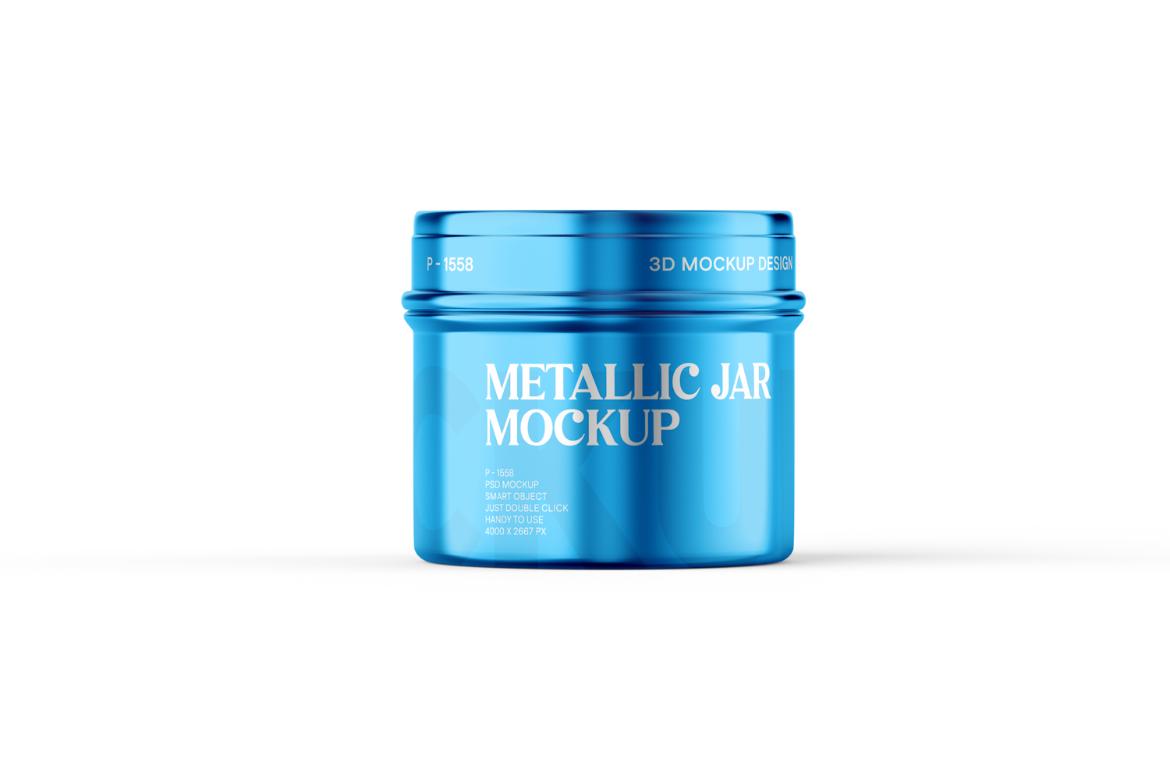 Metallic Herbal Tea Jar Mockup