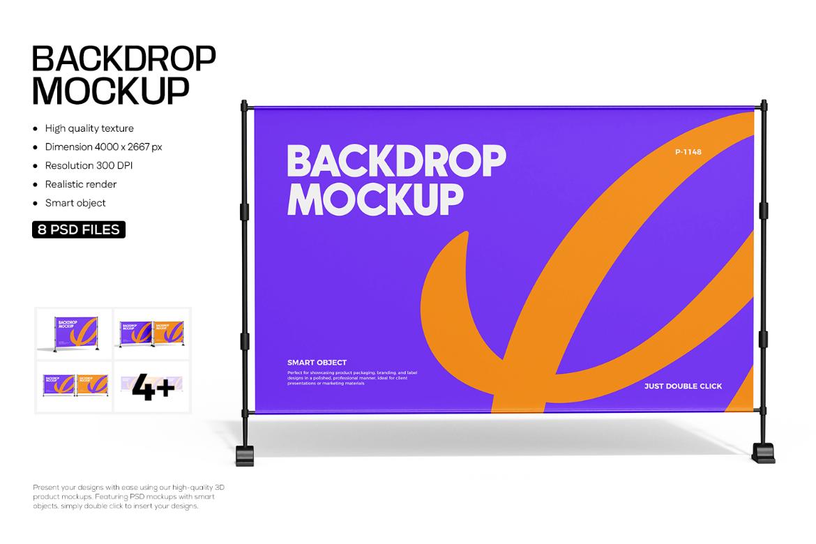 Street Backdrop Banner Mock-up