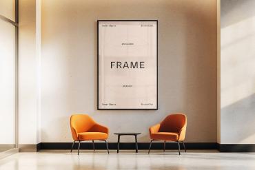 Office Reception Frame Mockup