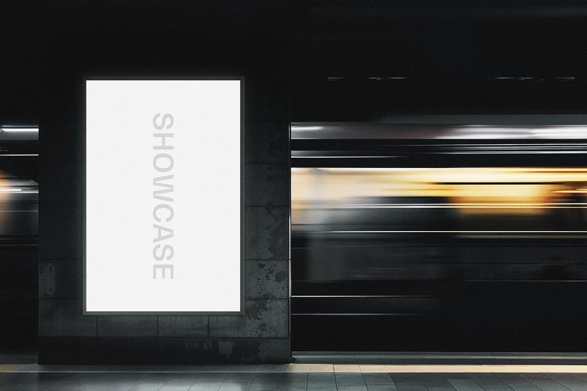 Vertical Subway Screen Mockup