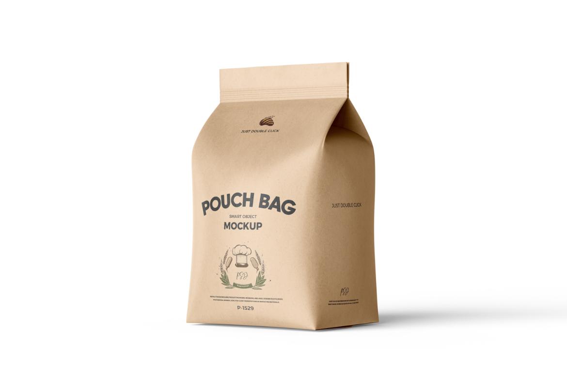 Takeaway Large Pouch Bag Mockup