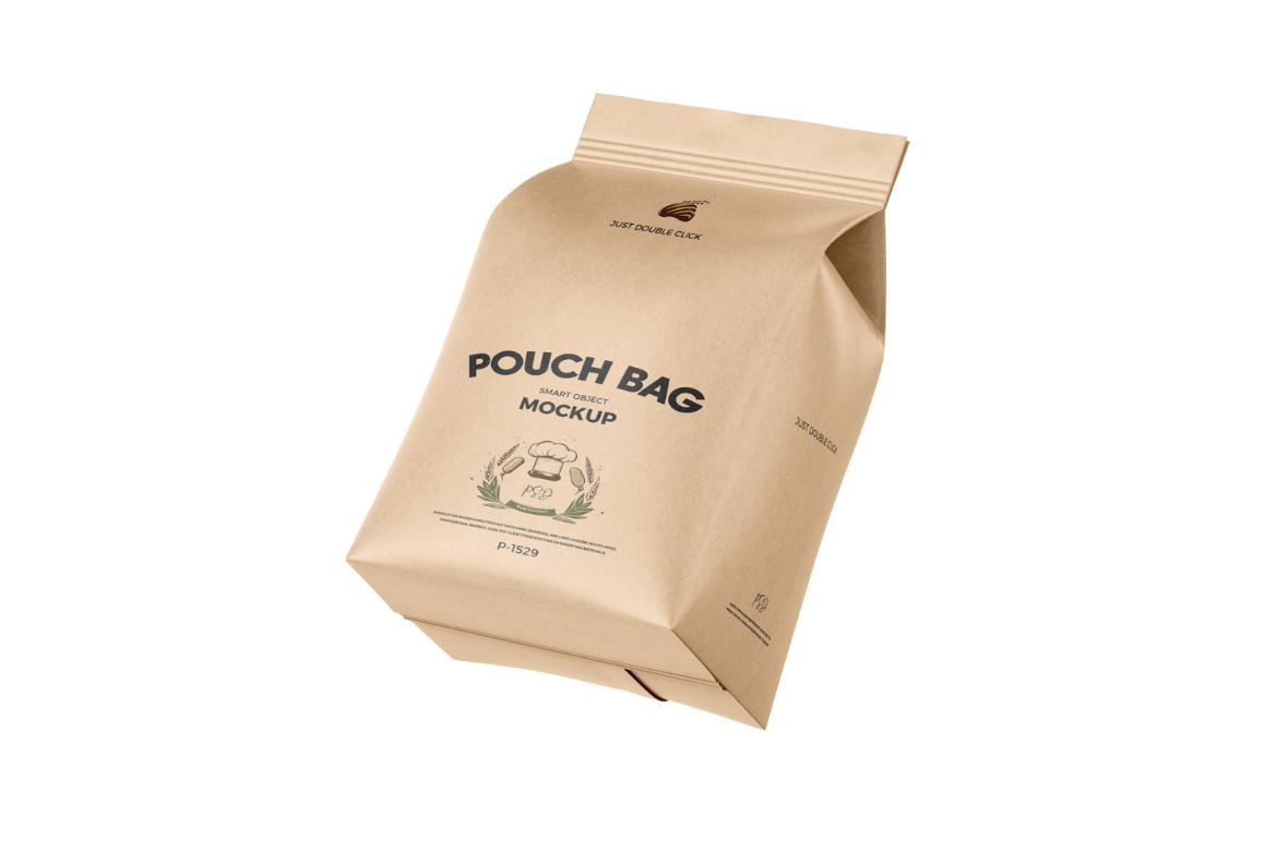 Takeaway Large Pouch Bag Mockup