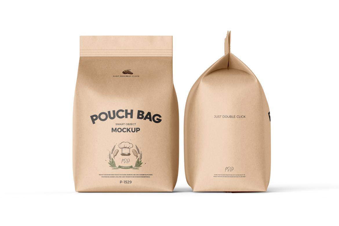 Takeaway Large Pouch Bag Mockup