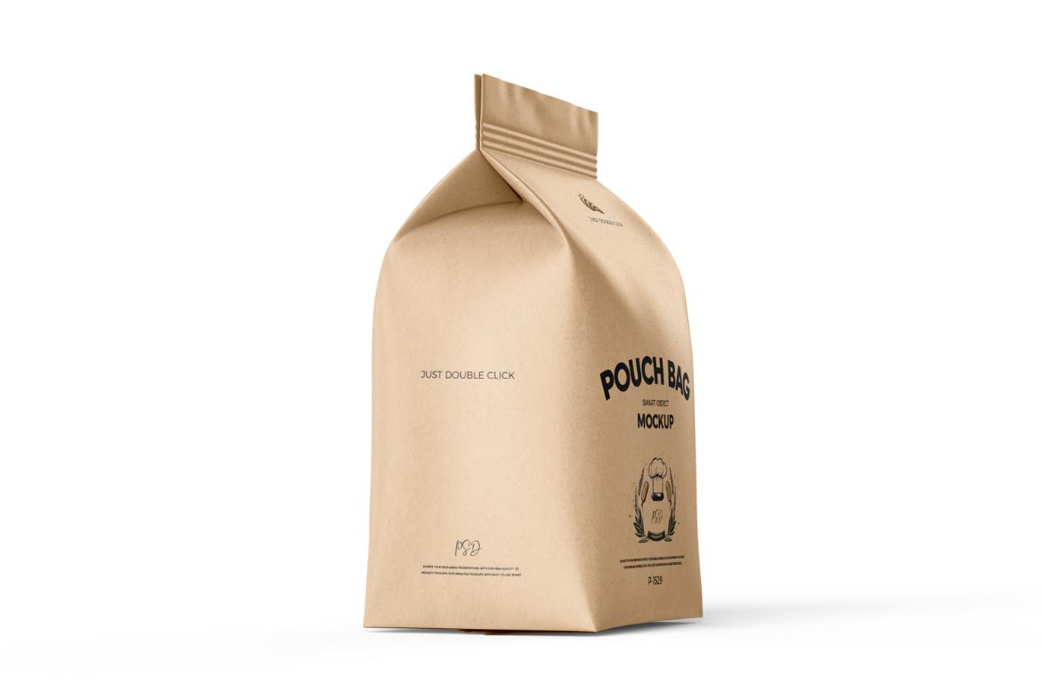 Takeaway Large Pouch Bag Mockup