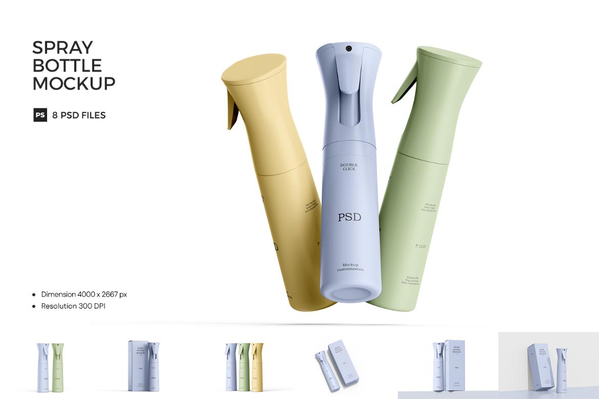 Imporx Continuous Spray Bottle Mockup