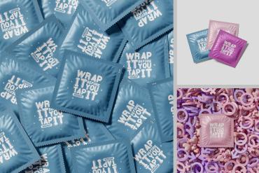 Condom Package Mockup