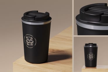 Reusable Cup with Lid Mockup