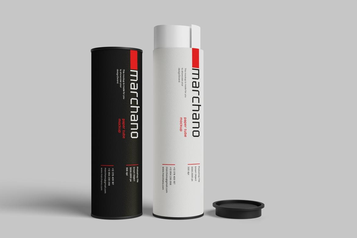 Paper tube mockup