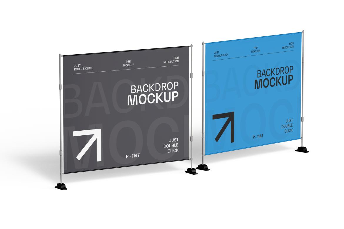 Corporate Event Backdrop Mockup