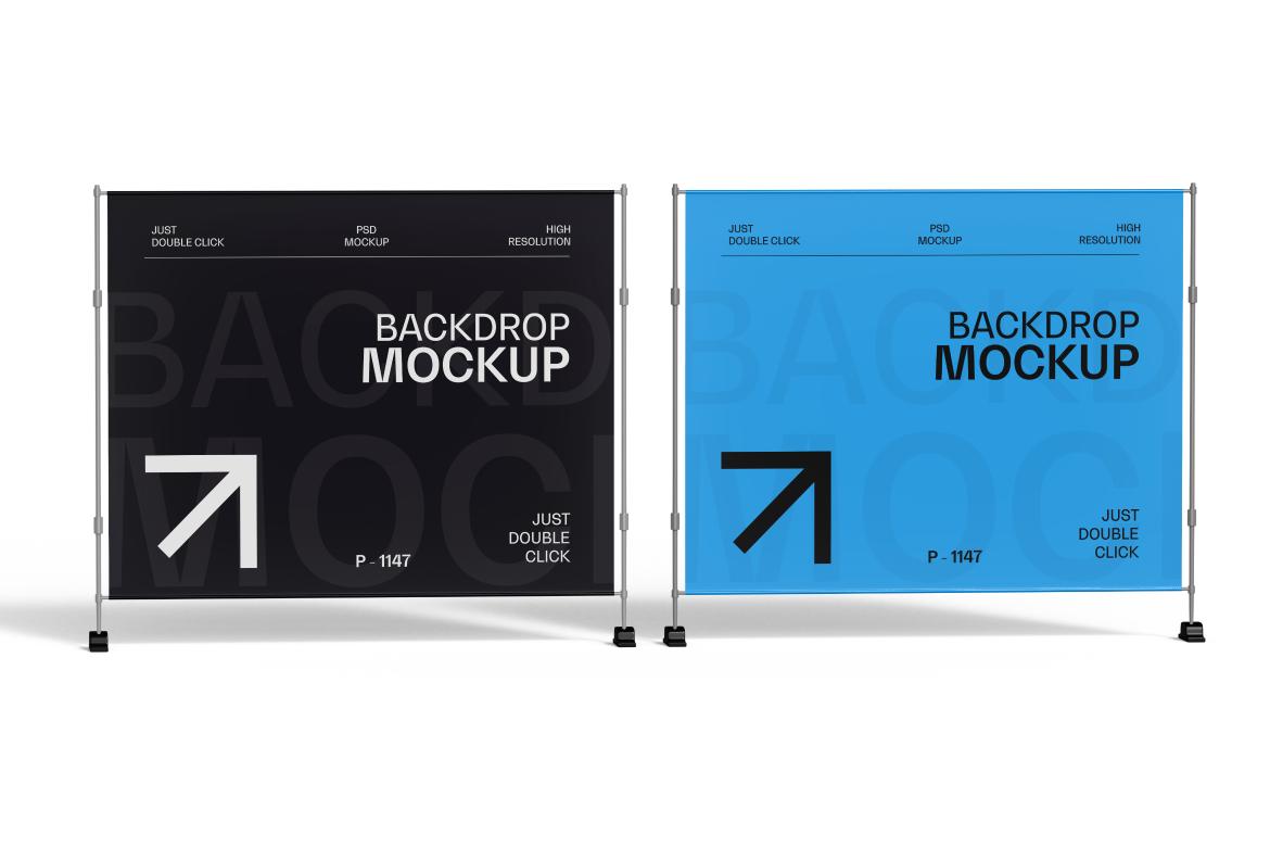 Corporate Event Backdrop Mockup