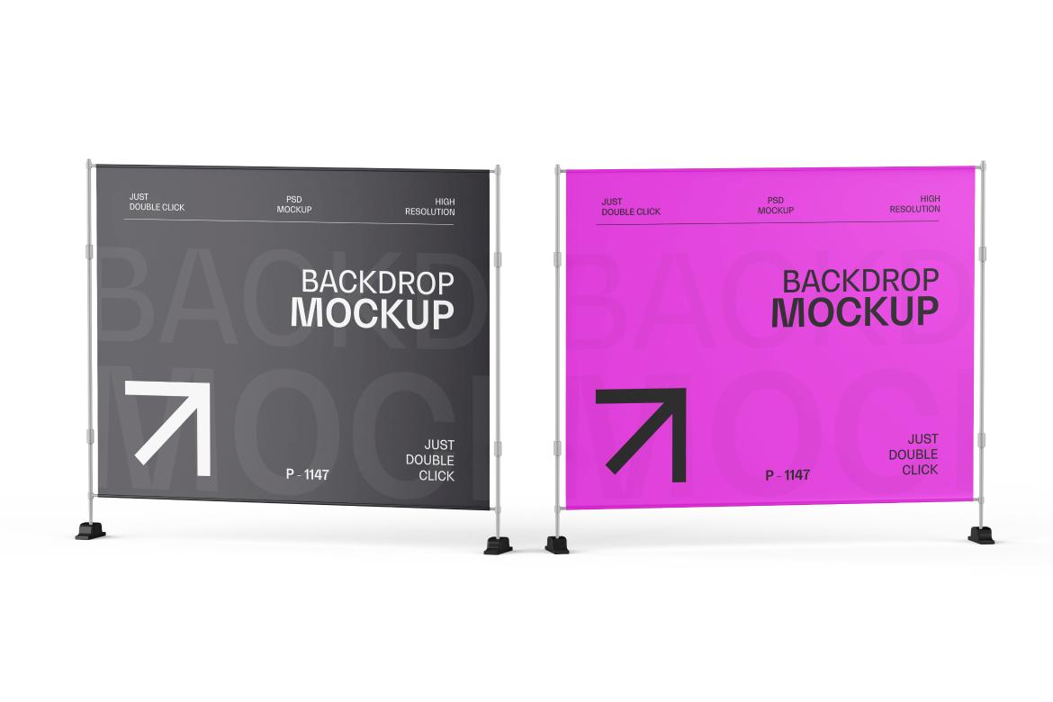 Corporate Event Backdrop Mockup