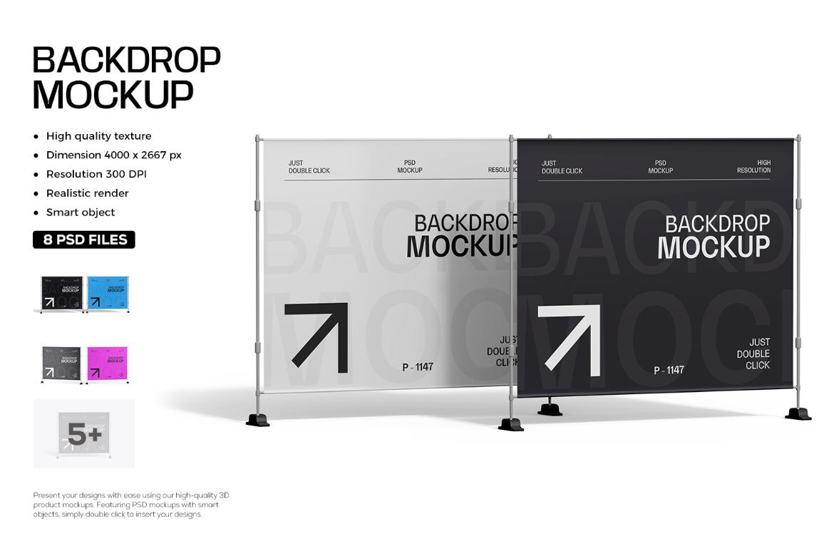 Corporate Event Backdrop Mockup