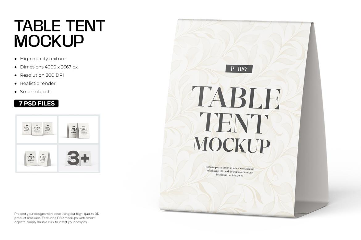 Table Tent Mockup