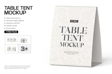 Table Tent Mockup