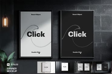 Wall Posterboard Mockup
