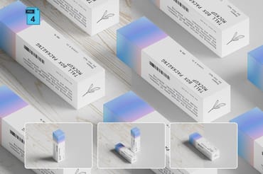 Tall Box Packaging Mockup