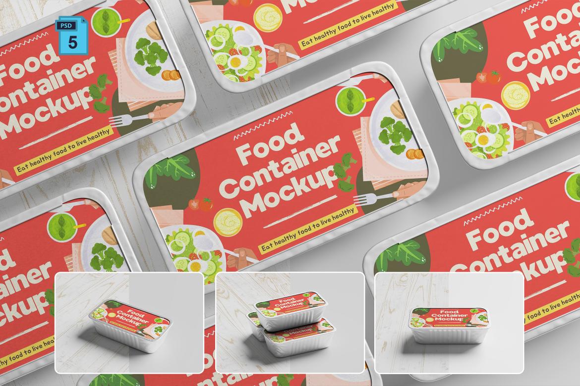 Food Container Mockup