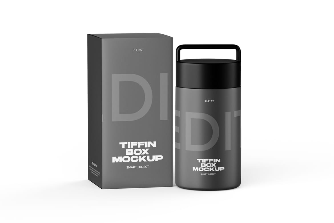 Thermos Food Jar Mockup