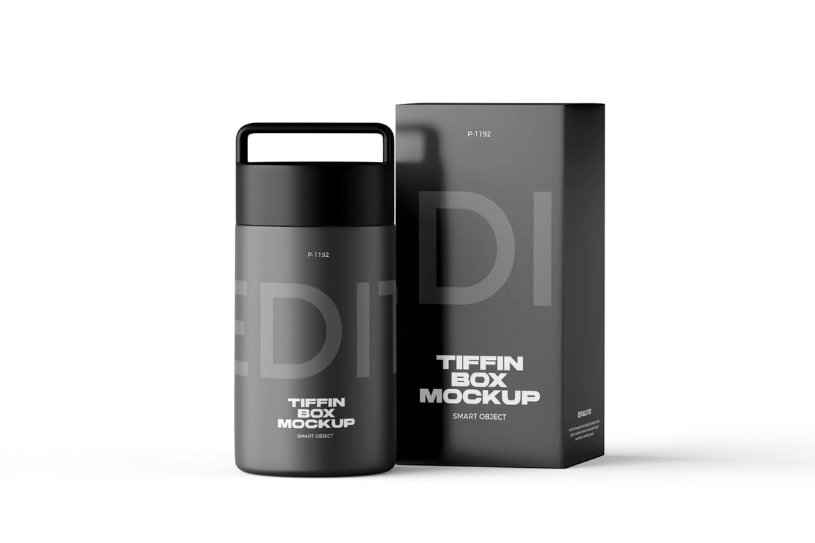 Thermos Food Jar Mockup
