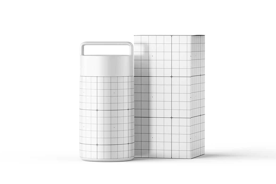 Thermos Food Jar Mockup