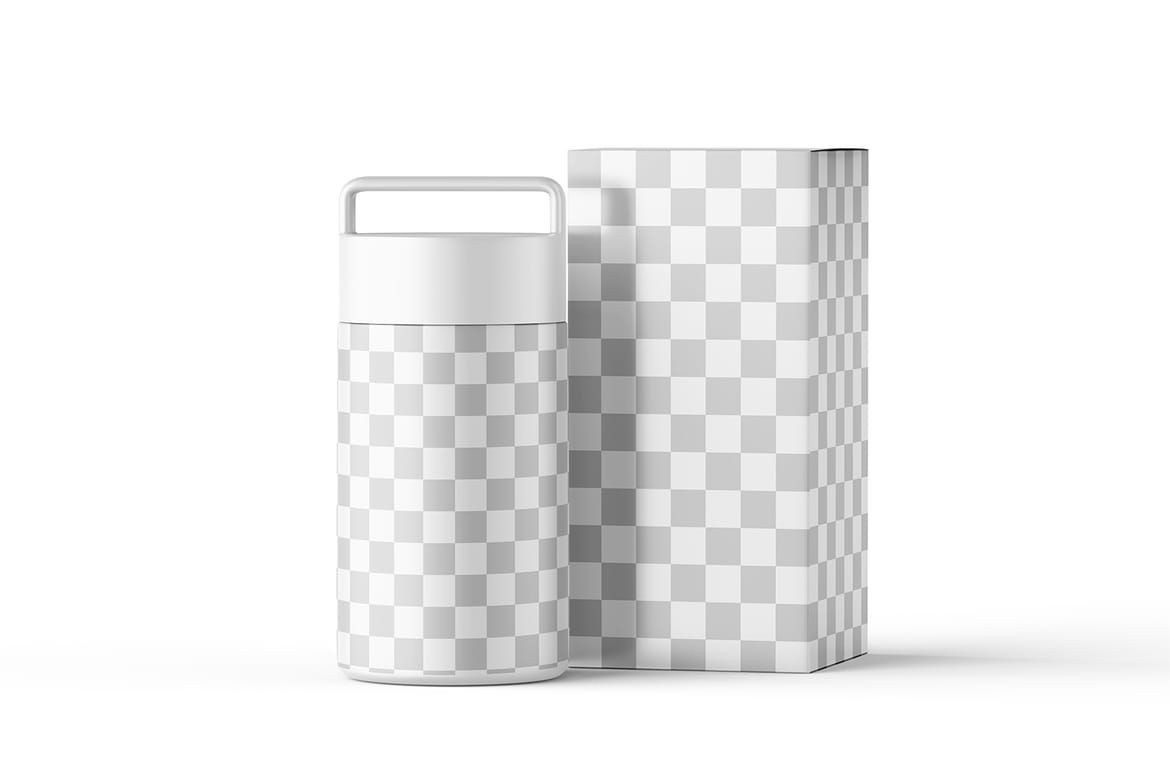 Thermos Food Jar Mockup