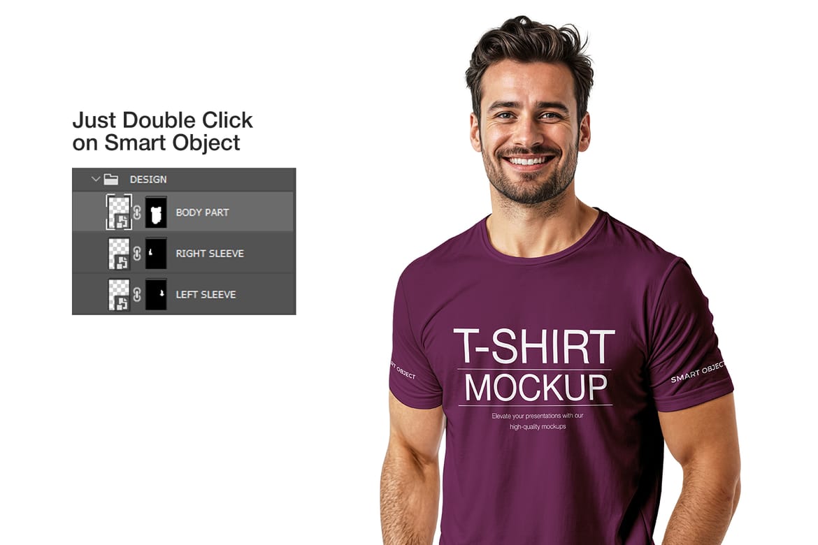Round Neck T-shirt Mockup 