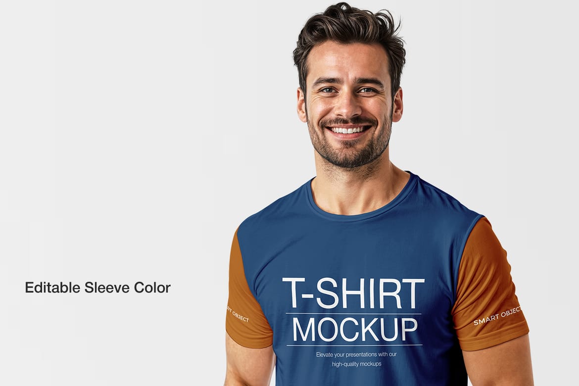 Round Neck T-shirt Mockup 