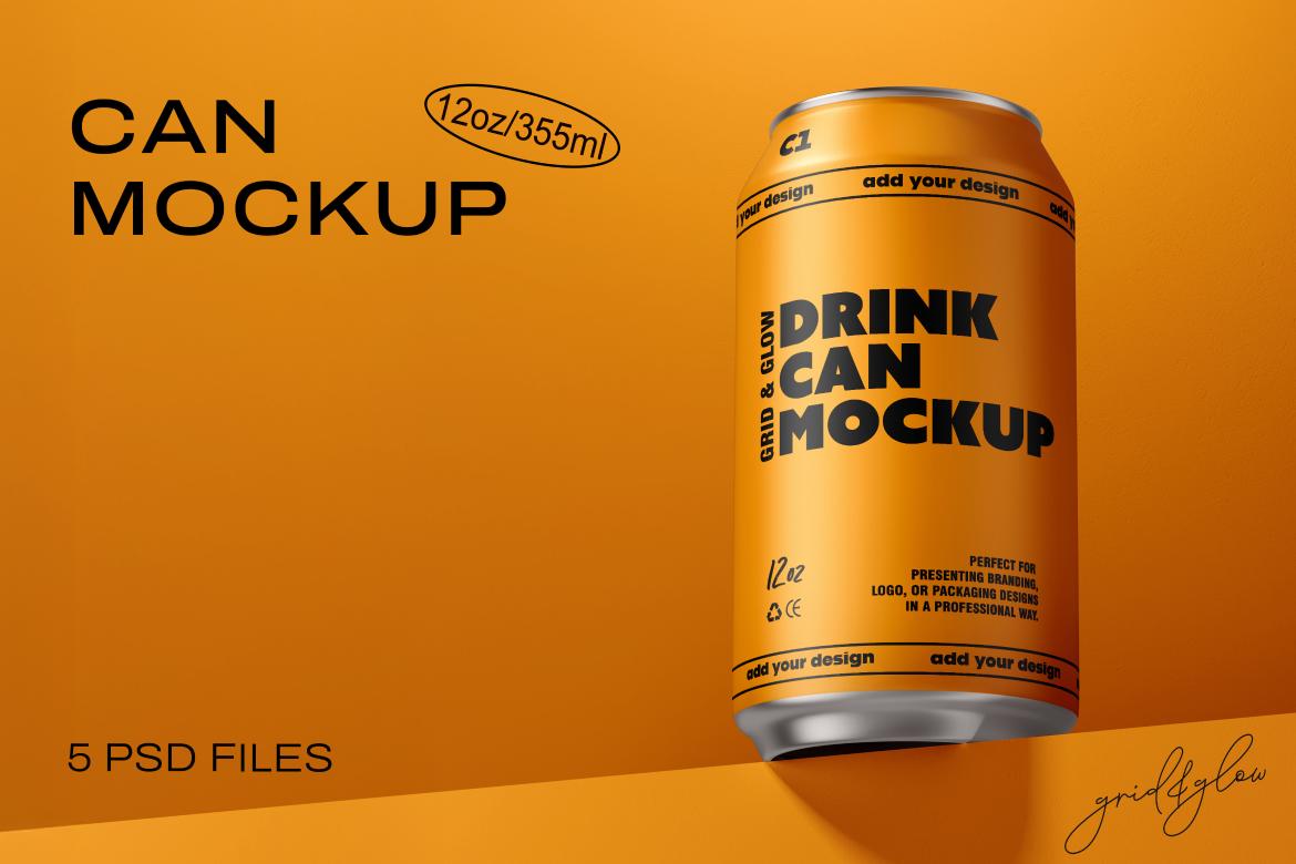 Drink Can Mockup - 12oz / 355ml