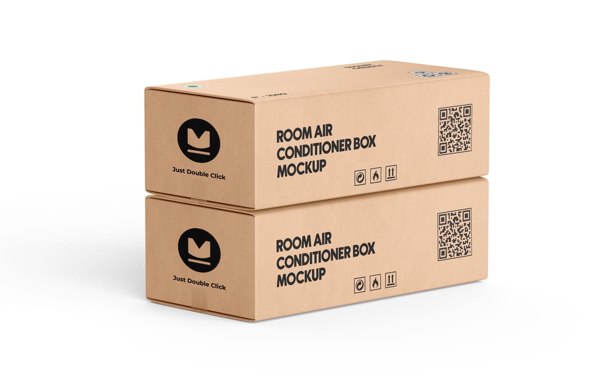 Room Air Conditioner Box Mockup