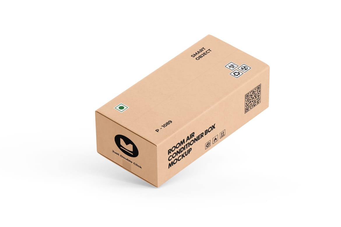 Room Air Conditioner Box Mockup