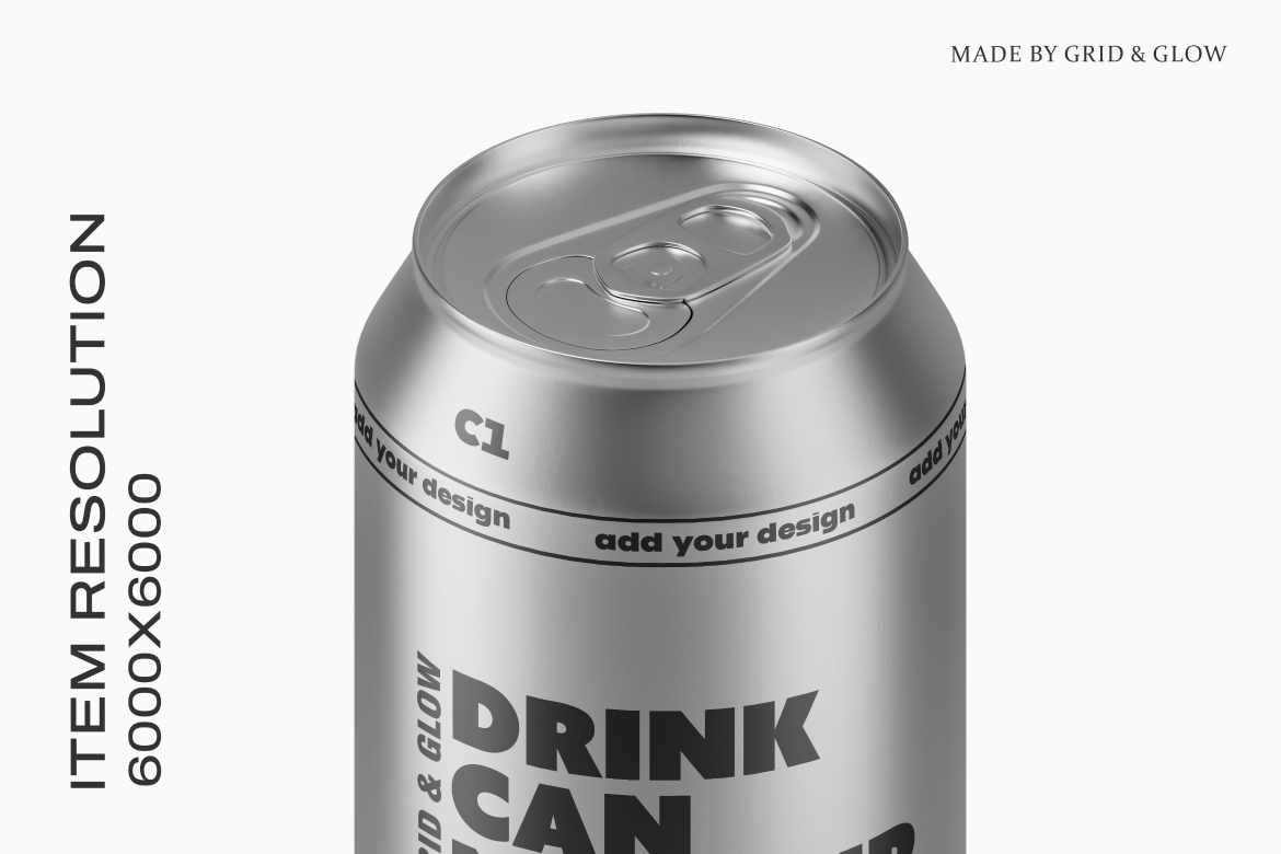 Drink Can Mockup - 12oz / 355ml