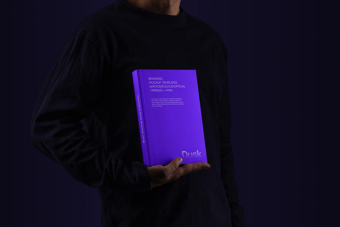 Book Mockup Scene / Dusk Series 02
