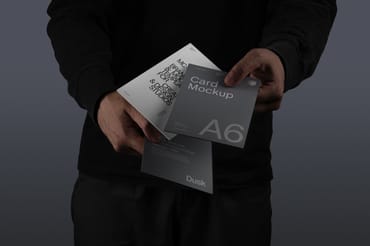 Flyer Cards Mockup Scene / Dusk Series