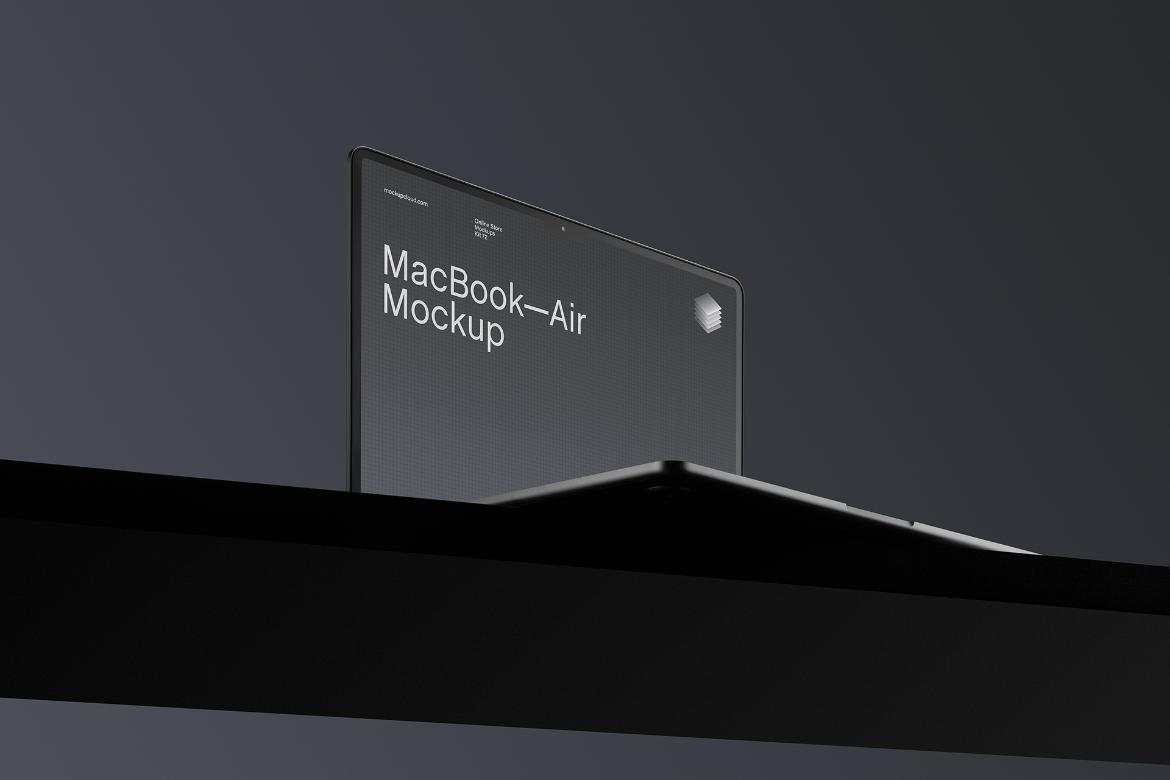 MacBook Air Mockup Scene / Dusk Series 02