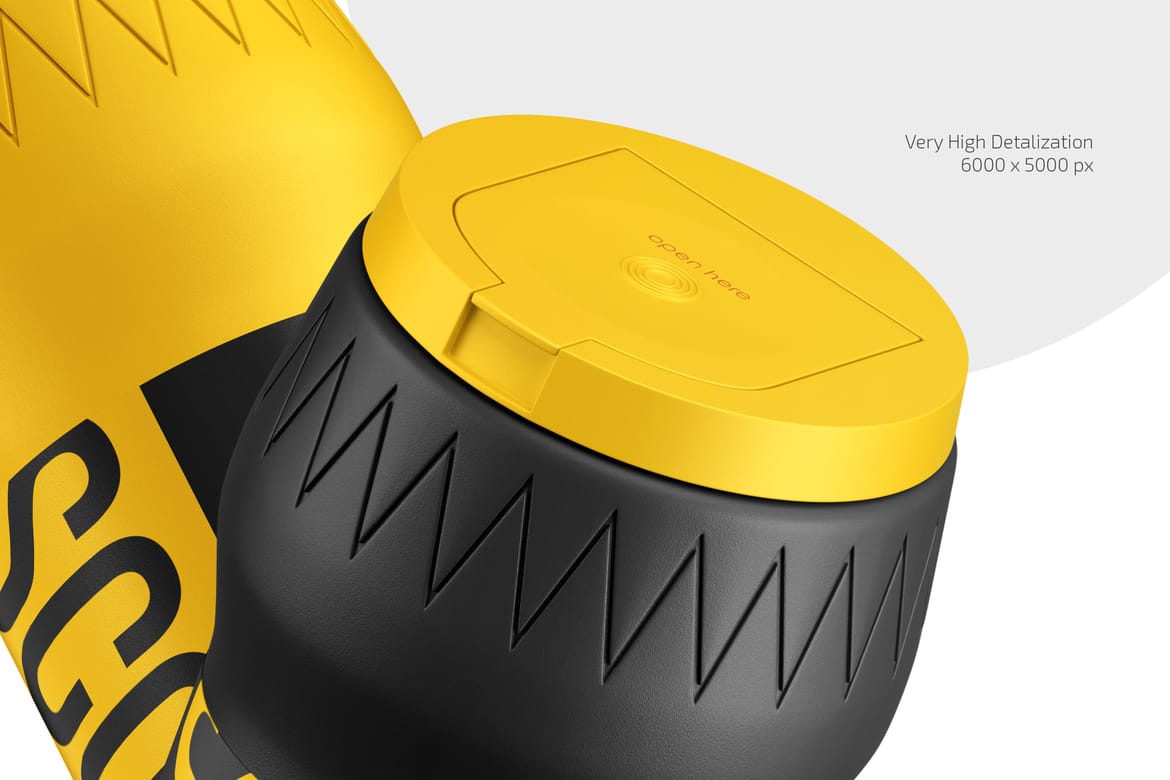 Scouring Powder Bottle Mockup Set