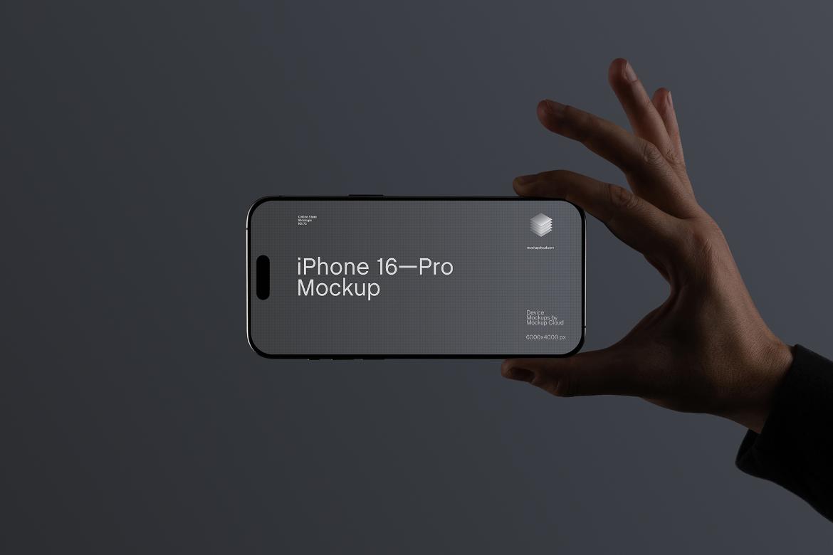 iPhone Pro Mockup Scene / Dusk Series 02