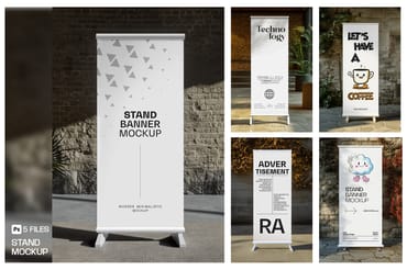 Roll-Up Standee Banner Mockup