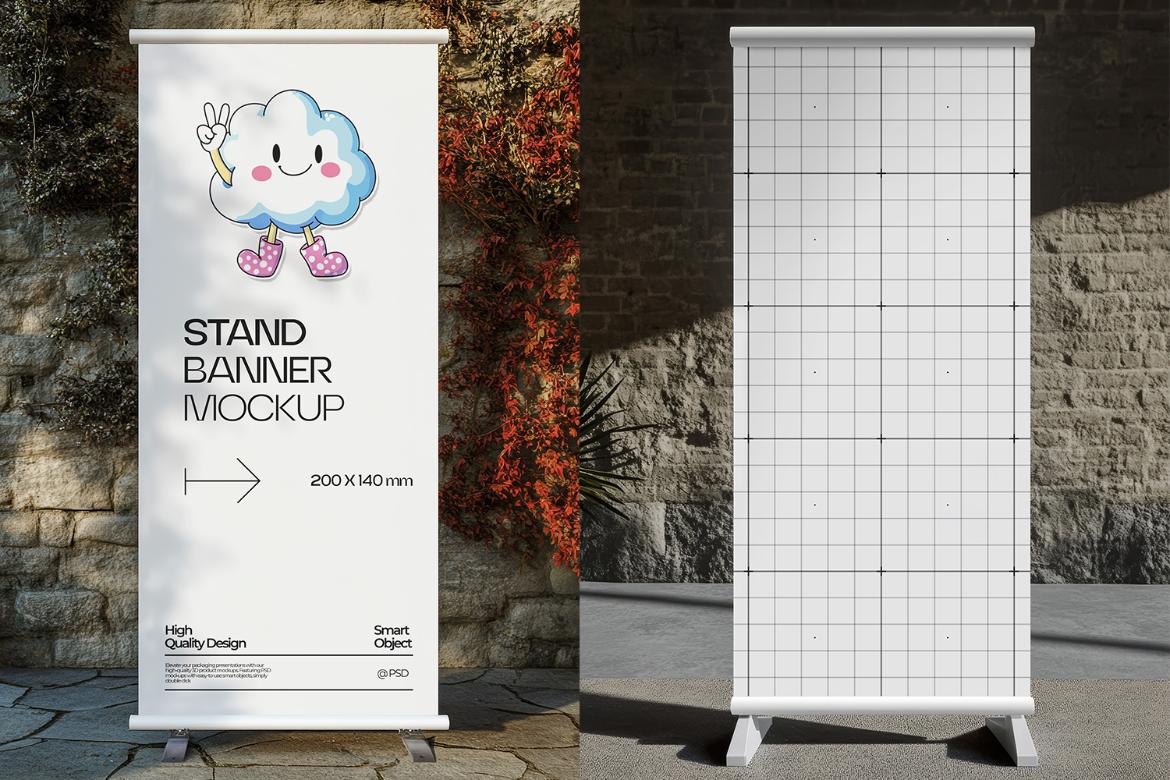 Roll-Up Standee Banner Mockup
