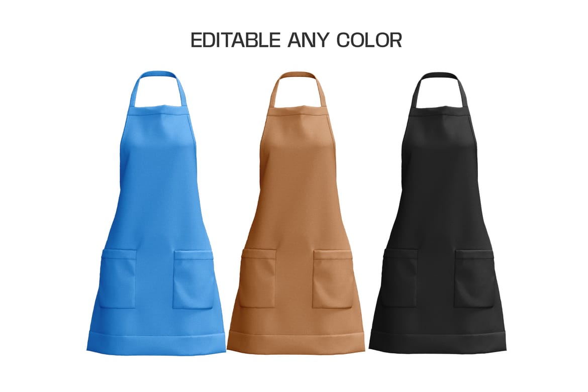 Classy Female Apron Mockup