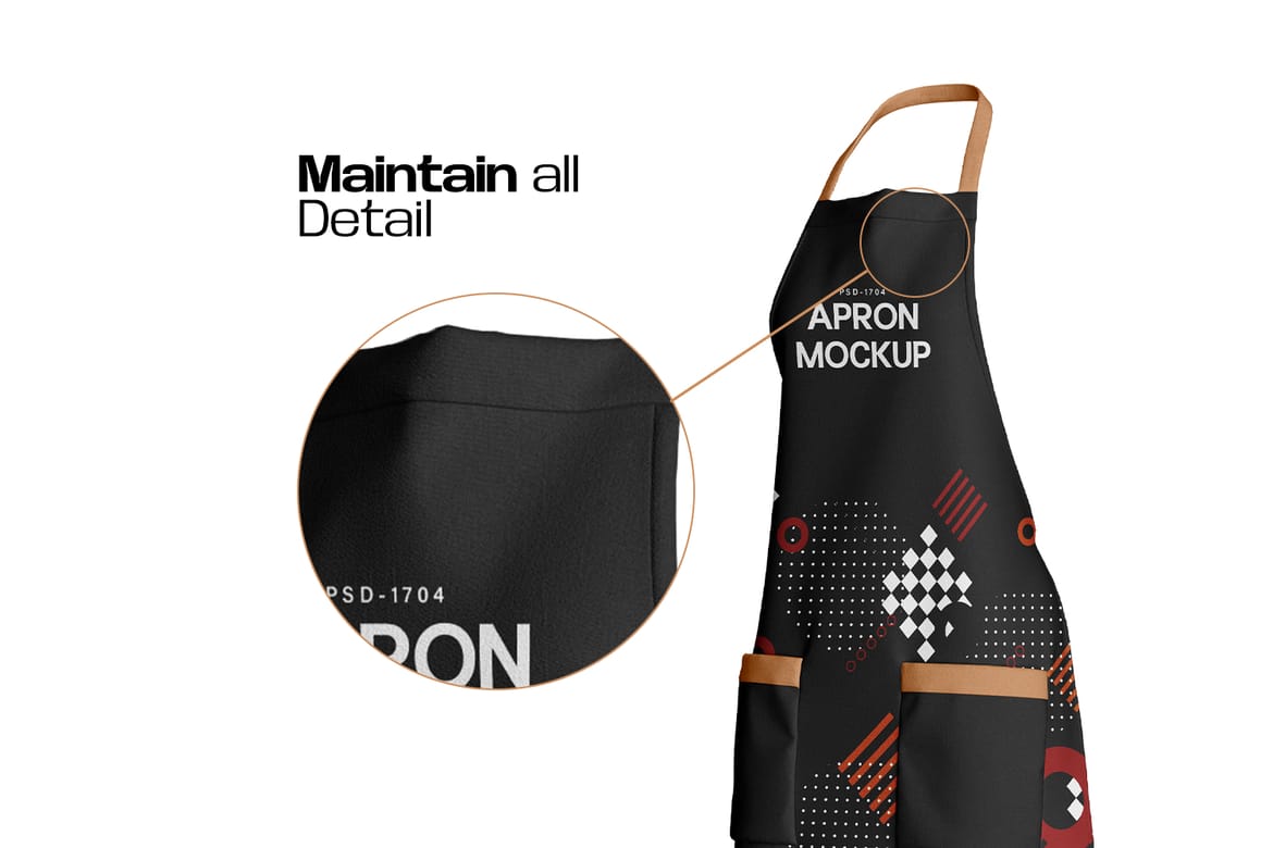 Classy Female Apron Mockup