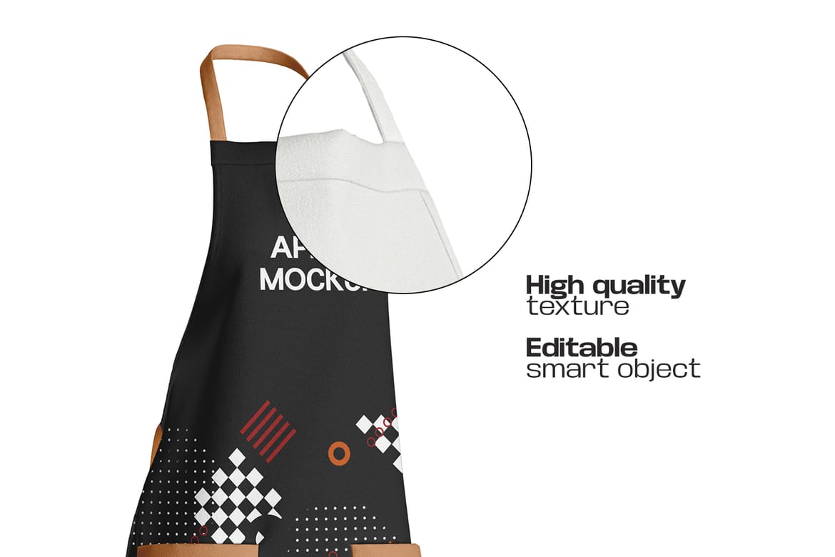 Classy Female Apron Mockup