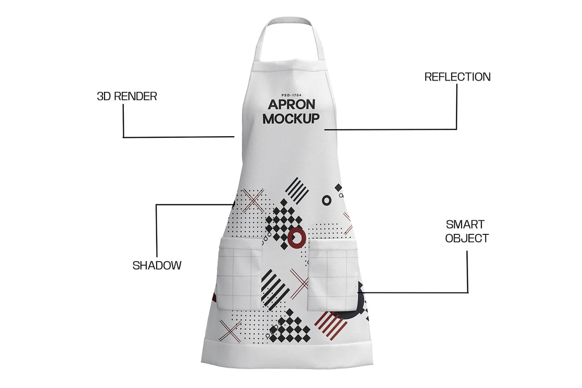 Classy Female Apron Mockup