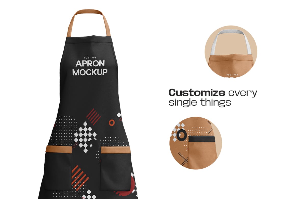 Classy Female Apron Mockup