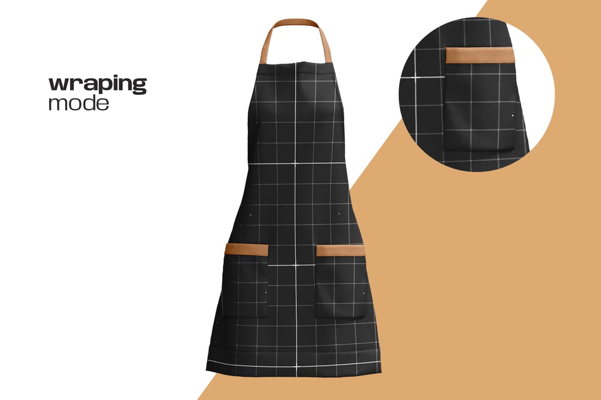 Classy Female Apron Mockup