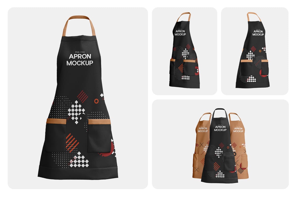 Classy Female Apron Mockup