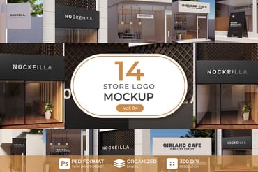Sign & storefront logo mockup