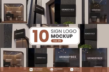 Sign & storefront logo mockup