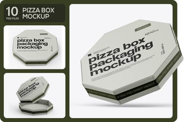 Pizza Box Mockup 