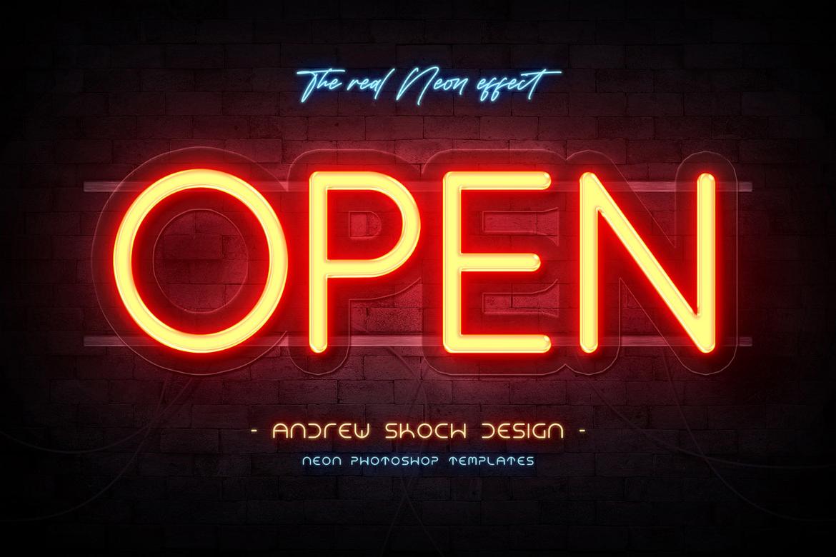 Real Neon Photoshop Effect
