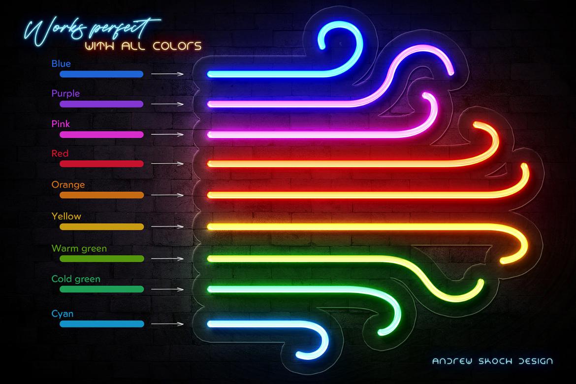 Real Neon Photoshop Effect